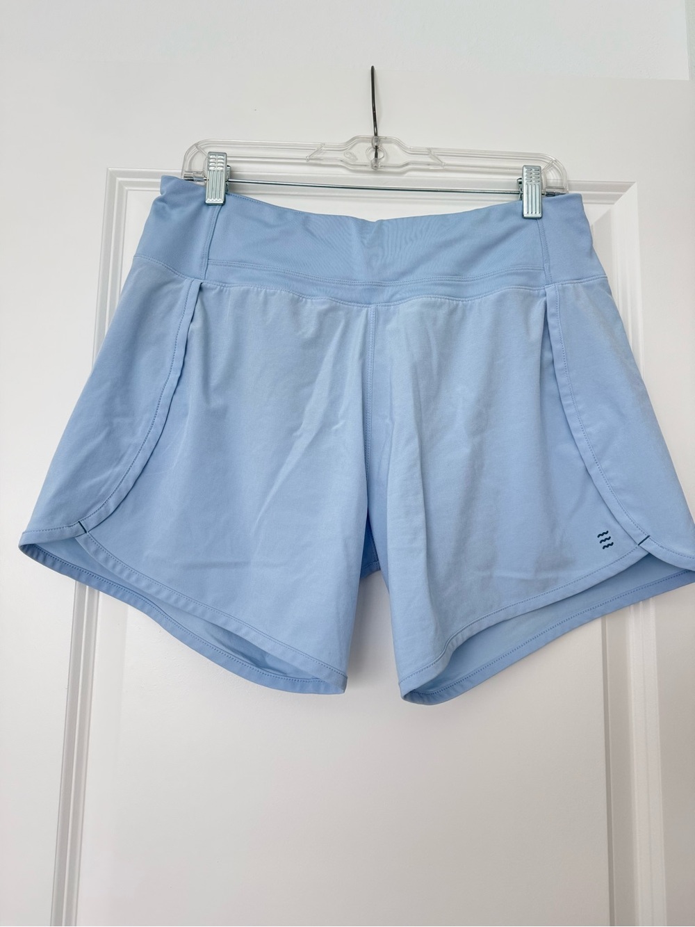 Free Fly Apparel Pale Blue High-Waist Athletic Shorts